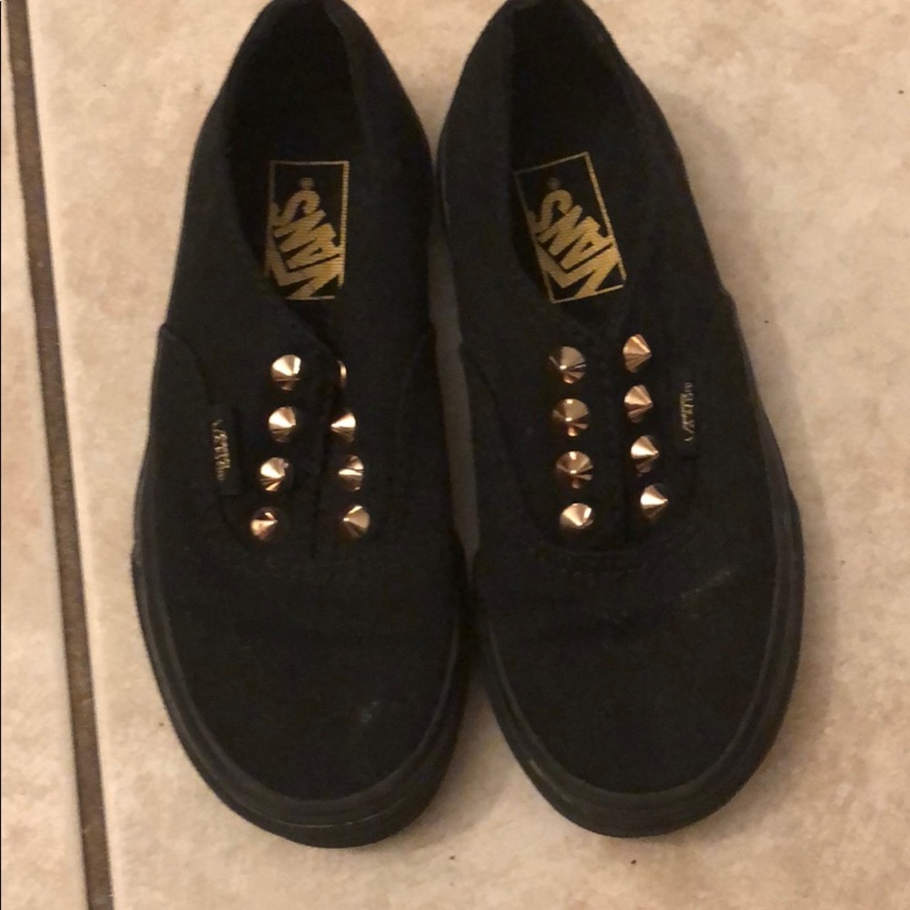 Hardly worn kids studded vans